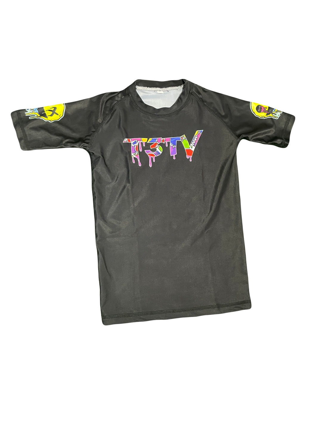 T3TV OG BLACK COMPRESSION SHIRT/YELLOW